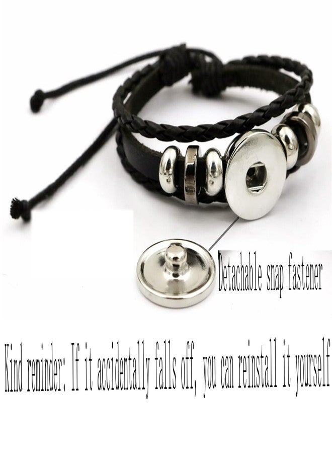 Aktully Leo Zodiac Signs Spirit Bracelet, Adjustable 12 Constellation Bracelet, Multilayer Black Leather Bracelets, Birthday Jewelry Gifts for Women Men - Image 5